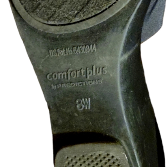 Comfort Plus by Predictions Black Y2K Slides Sz 8W - Picture 8 of 8